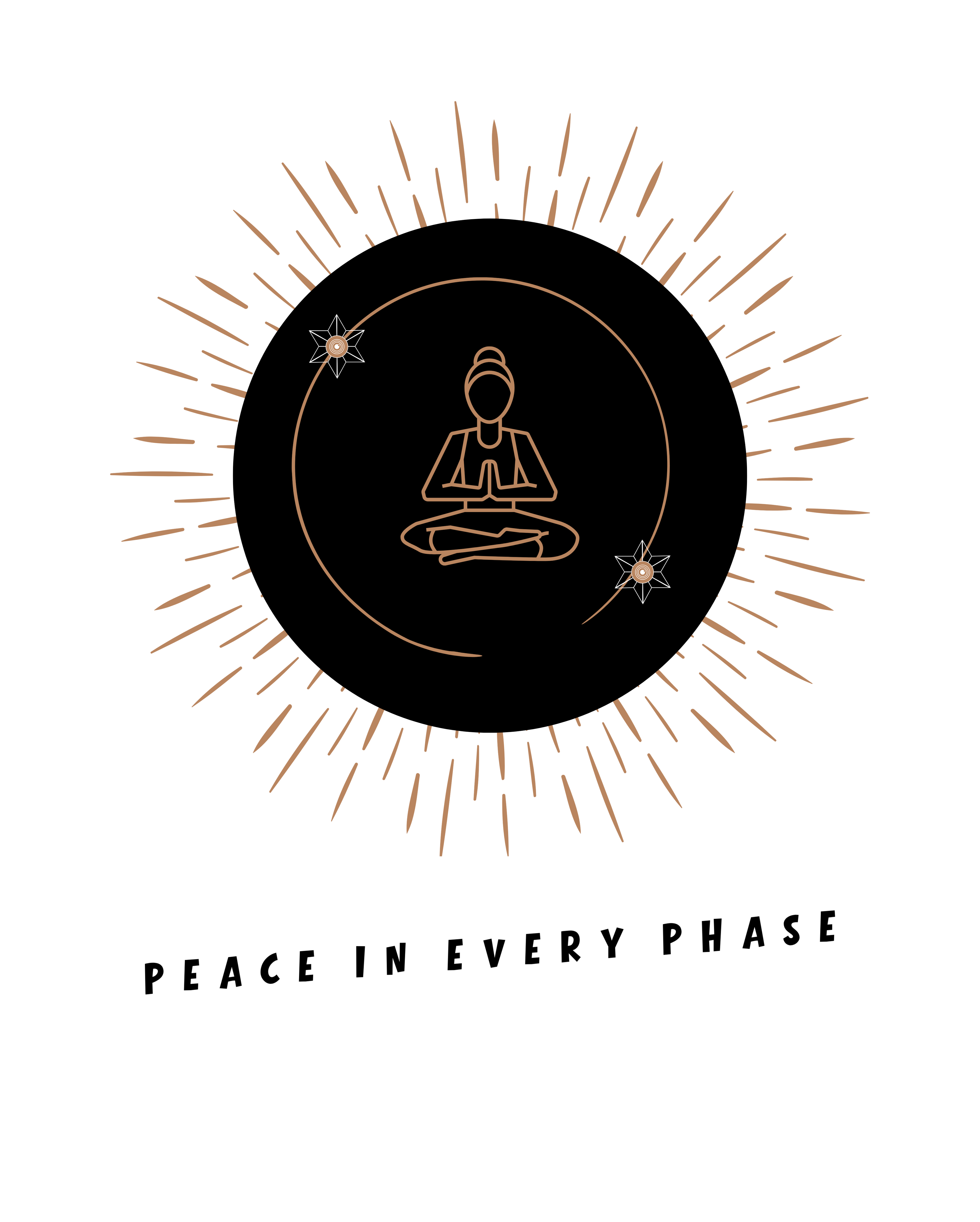 Wear Amura - Peace In Every Phase-Women's Classic White-N-Grey T-Shirt