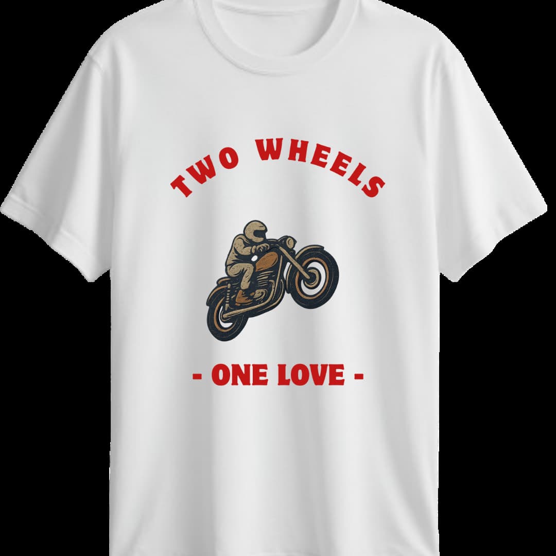 Wear Amura - Two Wheels One Love Crew Men's T-Shirt