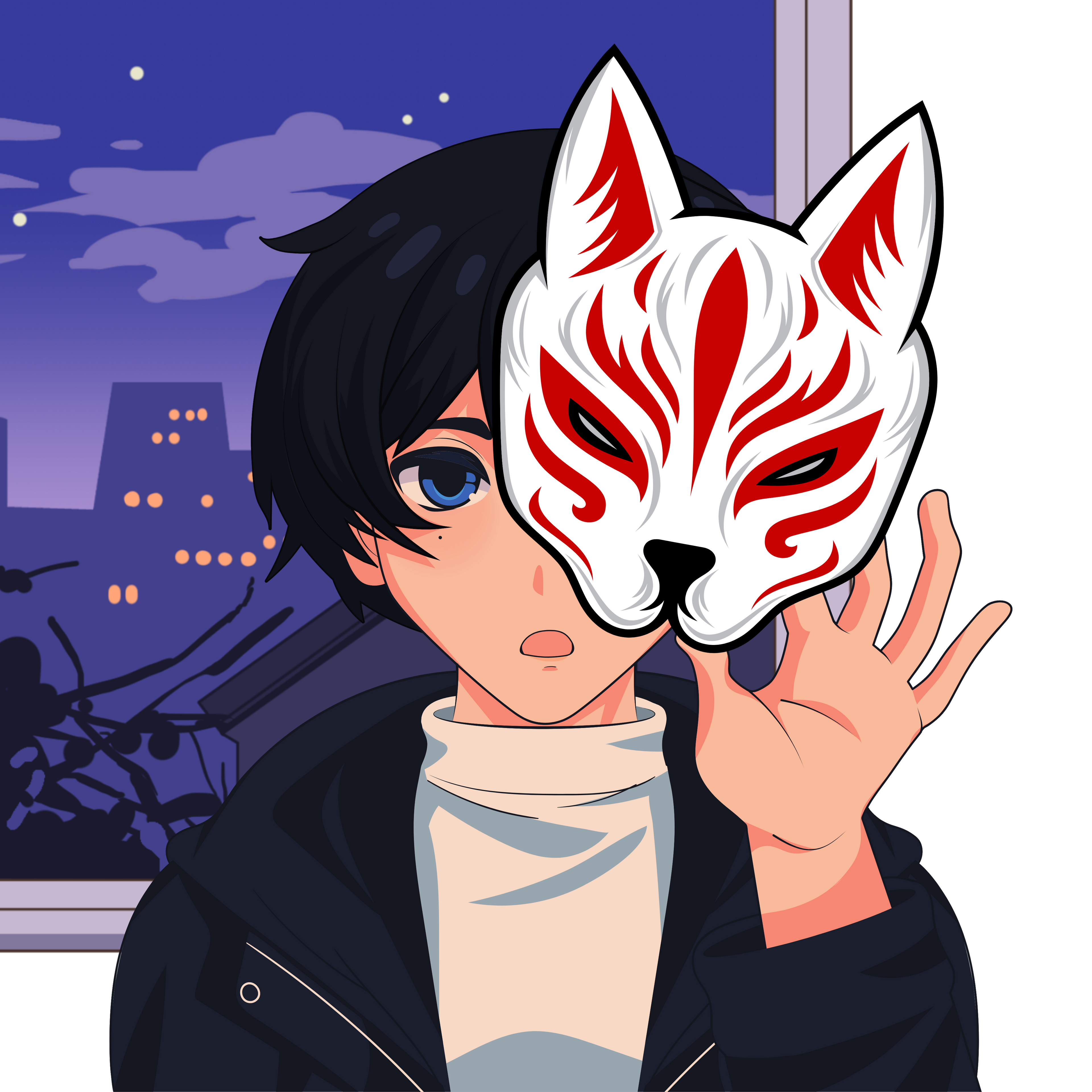 Wear Amura – Boy’s Masked Warrior Anime T-Shirt