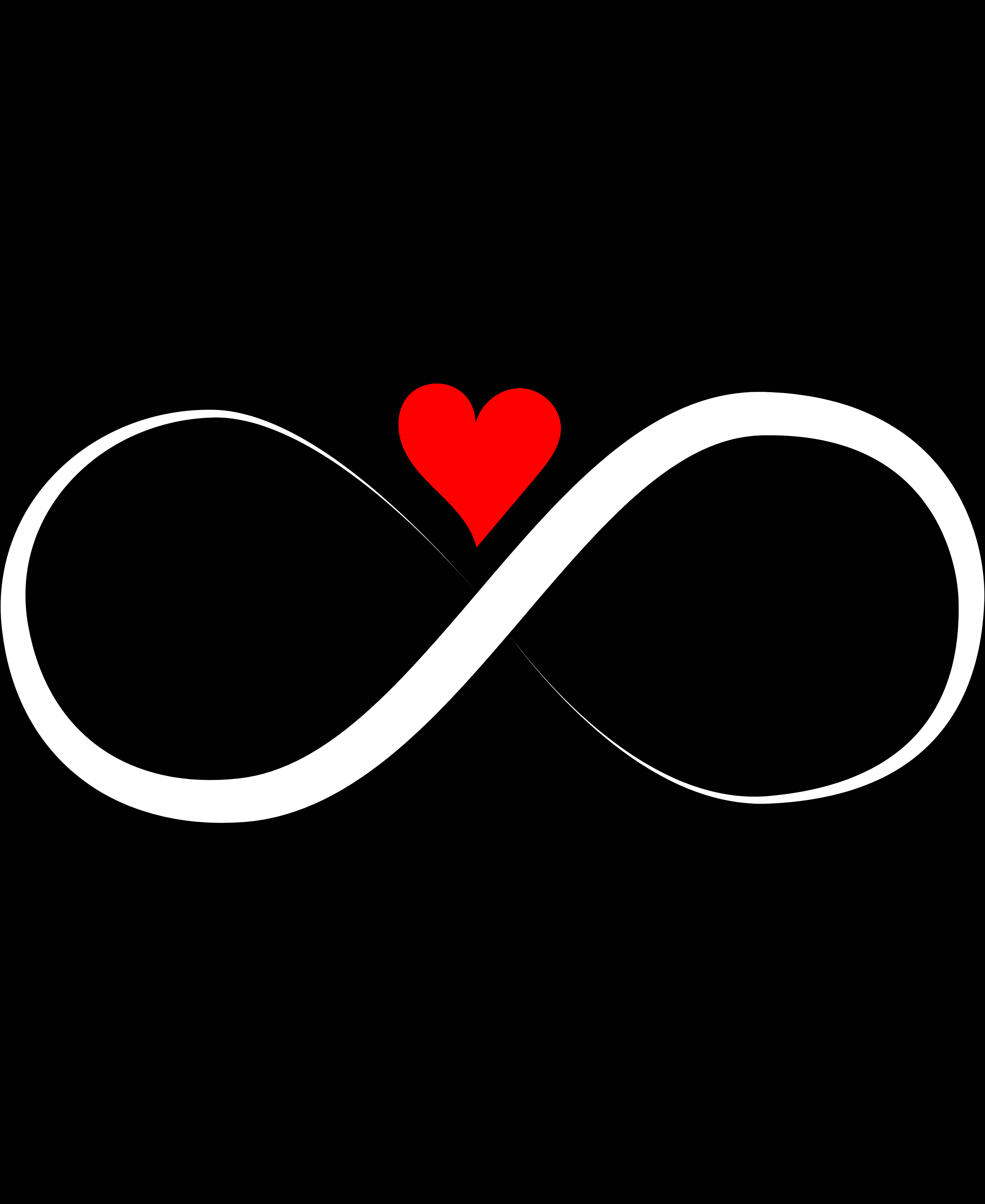 Wear Amura – Infinity Love -White Classic Men's Crew T-Shirt